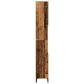 Armoire de salle de bain vieux bois 30x30x190cm bois ingénierie