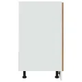 Armoire de plancher d'évier chêne artisanal 80x46x81,5 cm