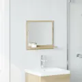 Étagère de salle de bain à miroir chêne sonoma bois ingénierie