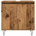 Armoire de salle de bain vieux bois 58x33x60 cm bois ingénierie
