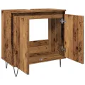 Armoire de salle de bain vieux bois 58x33x60 cm bois ingénierie