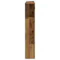 Armoire de tête de lit vieux bois 120x19x104,5 cm