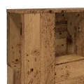 Armoire de tête de lit vieux bois 120x19x104,5 cm