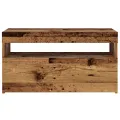 Meubles TV avec lumières LED 2 pcs vieux bois bois d'ingénierie