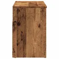Banc à chaussures vieux bois 80x30x45 cm bois d'ingénierie