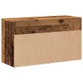 Banc à chaussures vieux bois 80x30x45 cm bois d'ingénierie