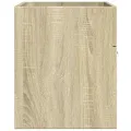Armoire lavabo de salle de bain chêne sonoma bois d'ingénierie