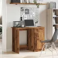 Bureau vieux bois 100x50x76 cm bois d'ingénierie