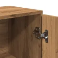 Buffet chêne artisanal 88x30x64 cm bois d'ingénierie