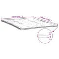 Protège-matelas blanc 140x200 cm