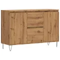 Buffet chêne artisanal 104x35x70 cm bois d'ingénierie
