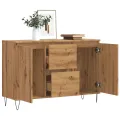 Buffet chêne artisanal 104x35x70 cm bois d'ingénierie