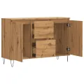 Buffet chêne artisanal 104x35x70 cm bois d'ingénierie
