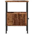 Table de chevet vieux bois 34x36x50 cm bois d’ingénierie