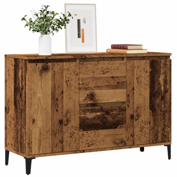 Buffet vieux bois 102x35x70 cm bois d'ingénierie