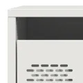 Tables de chevet 2 pcs blanc 35x39x43,5 cm acier