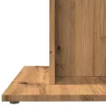Table à manger chêne artisanal 80x80x75 cm bois d'ingénierie