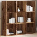 Armoire à livres vieux bois 98x29x97,5 cm