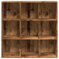 Armoire à livres vieux bois 98x29x97,5 cm