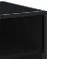 Meuble TV noir 180,5x40x46 cm bois d'ingénierie