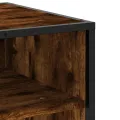 Meuble TV chêne fumé 180,5x40x46 cm bois d'ingénierie