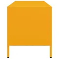 Meuble TV jaune moutarde 68x39x43,5 cm acier laminé à froid