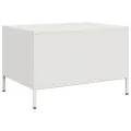 Meuble TV blanc 68x50x43,5 cm acier laminé à froid