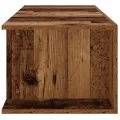 Meuble TV avec lumières LED vieux bois bois d'ingénierie