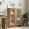Bibliothèque chêne artisanal 82,5x30,5x115 cm bois d'ingénierie