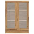 Bibliothèque chêne artisanal 82,5x30,5x115 cm bois d'ingénierie