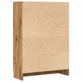 Bibliothèque chêne artisanal 82,5x30,5x115 cm bois d'ingénierie