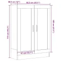 Bibliothèque chêne artisanal 82,5x30,5x115 cm bois d'ingénierie