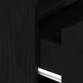 Table de chevet avec tiroir noir 25x31x66 cm
