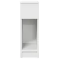 Tables de chevet avec tiroir 2 pcs blanc 20x36x60 cm