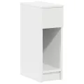 Tables de chevet avec tiroir 2 pcs blanc 20x36x60 cm