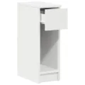 Tables de chevet avec tiroir 2 pcs blanc 20x36x60 cm