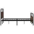 Cadre de lit sans matelas 120x200 cm chêne marron