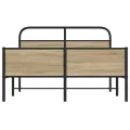 Cadre de lit sans matelas 120x190 cm cm chêne sonoma