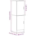 Armoire de cuisine sonoma gris 38x41,5x131,5 cm bois ingénierie