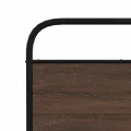 Cadre de lit en métal sans matelas chêne marron 200x200 cm