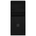 Armoire de cuisine noir 57x41,5x131,5 cm bois d'ingénierie