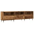 Meuble TV vieux bois 150x30x44,5 cm bois d'ingénierie