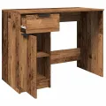 Bureau vieux bois 100x50x75 cm bois d'ingénierie