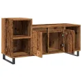 Meuble TV vieux bois 100x35x55 cm bois d'ingénierie