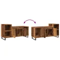 Meuble TV vieux bois 100x35x55 cm bois d'ingénierie