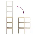 Bibliothèques 2 pcs empilable chêne sonoma bois d'ingénierie