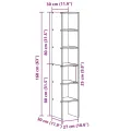 Bibliothèques 2 pcs empilable chêne sonoma bois d'ingénierie