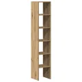 Bibliothèques 2 pcs empilable chêne artisanal bois d'ingénierie