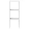 Bibliothèque empilable blanc 30x30x80 cm bois d'ingénierie