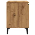Meuble TV chêne artisanal 102x35x50 cm bois d'ingénierie
